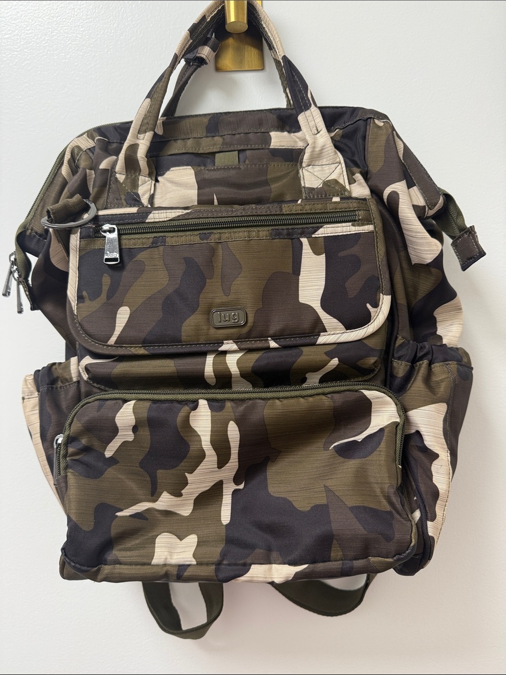 Men's Camouflage Backpack - Olive Camo